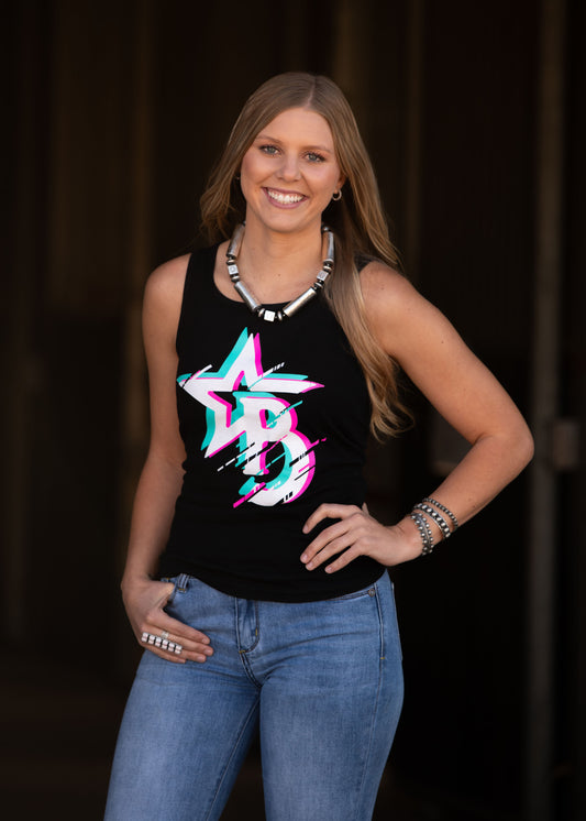 Women's Tank Top with Color Burst Bougie Logo