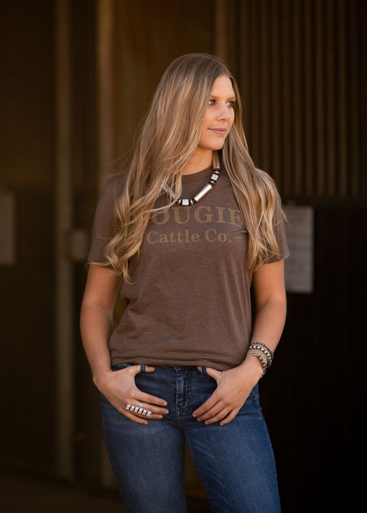 Unisex Brown Bougie Cattle Co. T-Shirt