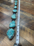 Load image into Gallery viewer, Gorgeous Native American Baby Blue Turquoise Slab Concho Belt