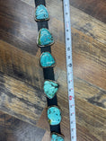 Load image into Gallery viewer, Gorgeous Native American Baby Blue Turquoise Slab Concho Belt