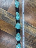 Load image into Gallery viewer, Gorgeous Native American Baby Blue Turquoise Slab Concho Belt