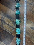 Load image into Gallery viewer, Gorgeous Native American Baby Blue Turquoise Slab Concho Belt