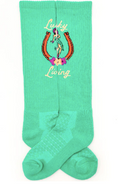 Load image into Gallery viewer, Lucky Chuck Performance Socks Lucky Living Island Cowgirl