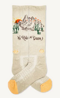 Load image into Gallery viewer, Lucky Chuck We Ride at Dawn Tan Performance Socks