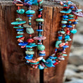 Load image into Gallery viewer, Native American Layered Necklace With Spiny Oyster & Turquoise

