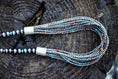 Load image into Gallery viewer, Native American Sterling Silver Layered Navajo Multi-Color Bead 12 Strand Necklace
