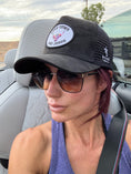 Load image into Gallery viewer, LOVE Cows and JESUS Patch- Black Suede Baseball Cap Hat
