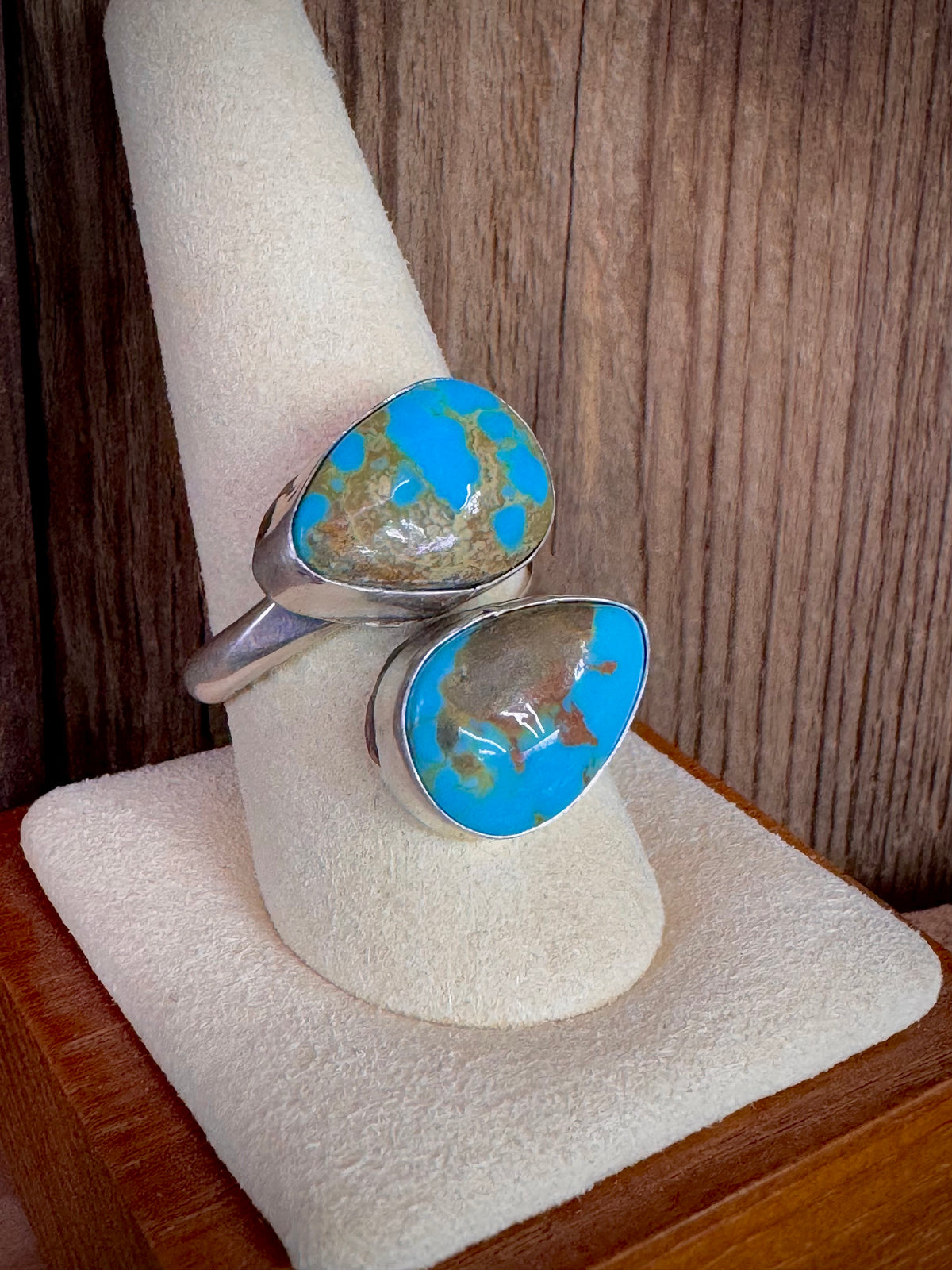 Turquoise Sterling Silver Adjustable Ring – Bougie Cattle Company