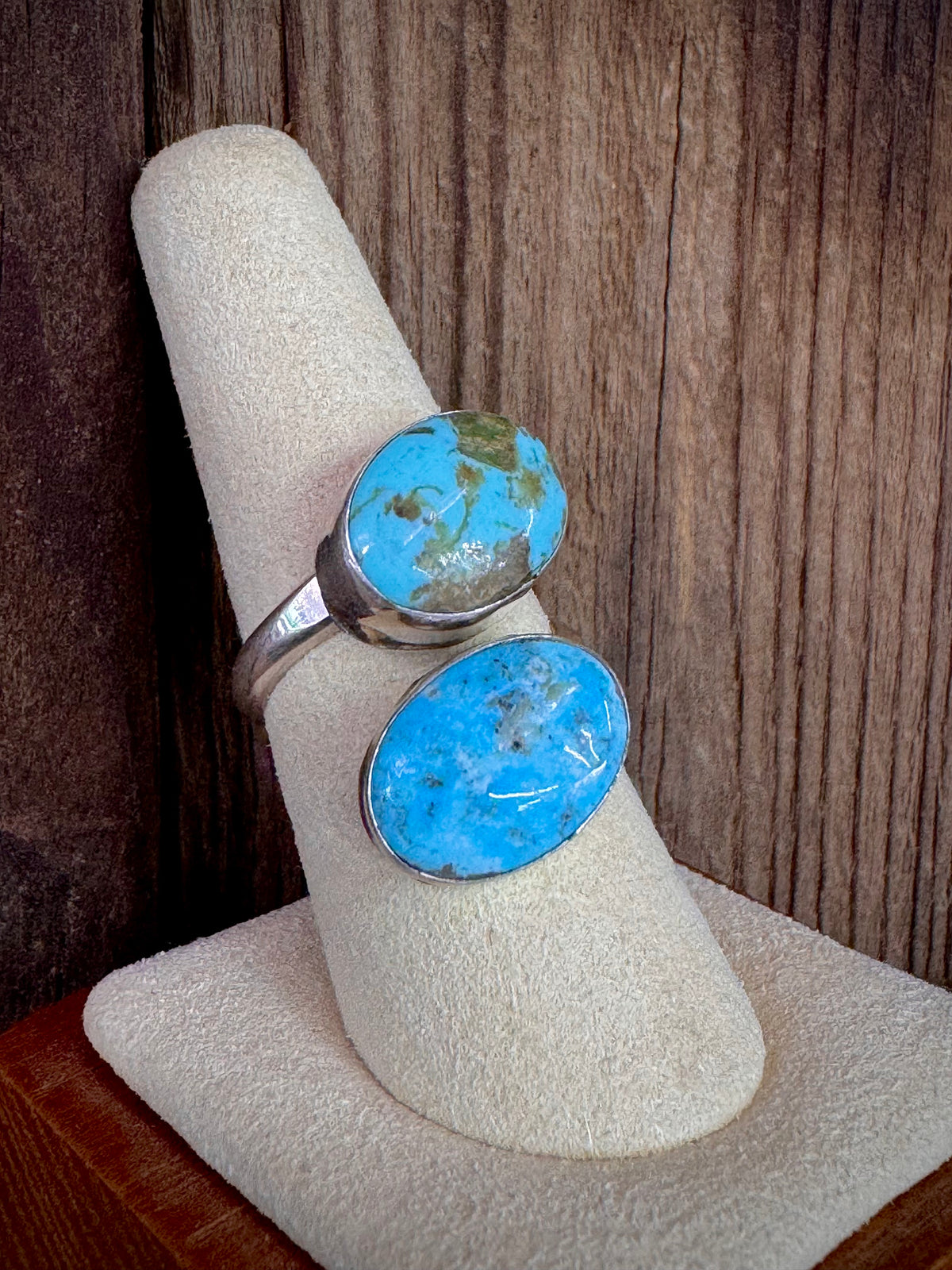 Turquoise Sterling Silver Adjustable Ring – Bougie Cattle Company
