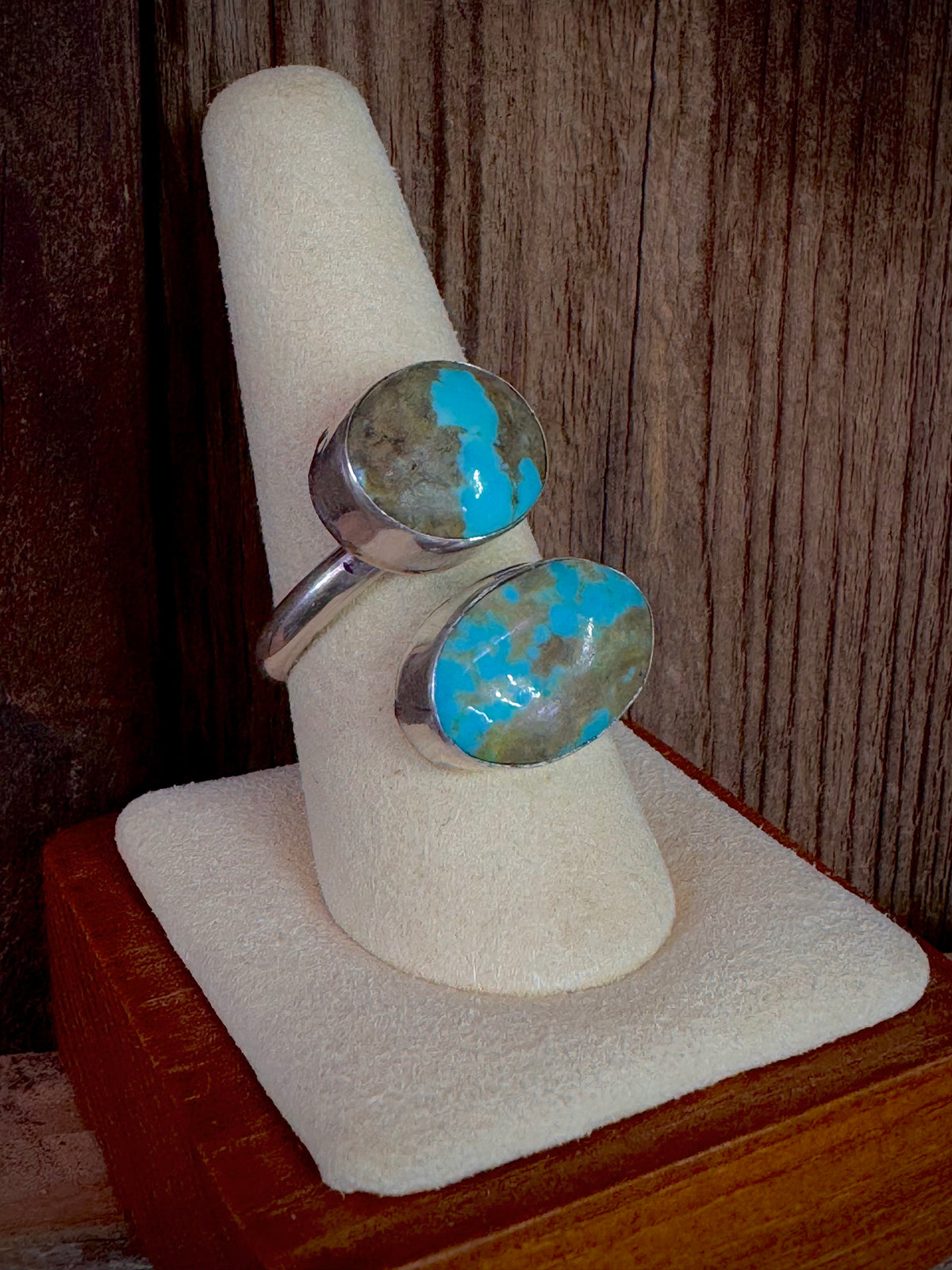 Turquoise Sterling Silver Adjustable Ring – Bougie Cattle Company