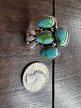 Load image into Gallery viewer, Handmade Native American Turquoise Sterling Silver Ring - Artist Stamped
