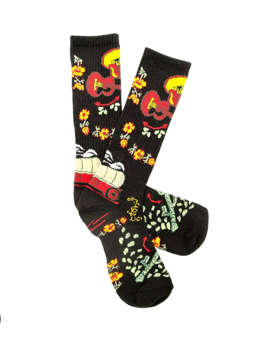 Fringe Nudie Black Performance Socks