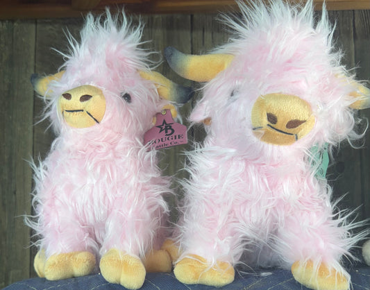 Pink Stuffed Highland Cow