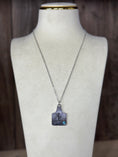 Load image into Gallery viewer, Reversible Bougie Cattle Company Dog  Tag Necklace with Turquoise Stone
