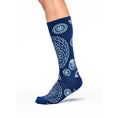 Load image into Gallery viewer, Lucky Chuck FRINGE CONCHO NAVY PERFORMANCE SOCKS

