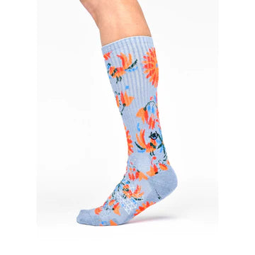 Lucky Chuck FRINGE OTOMI GREY PERFORMANCE SOCKS