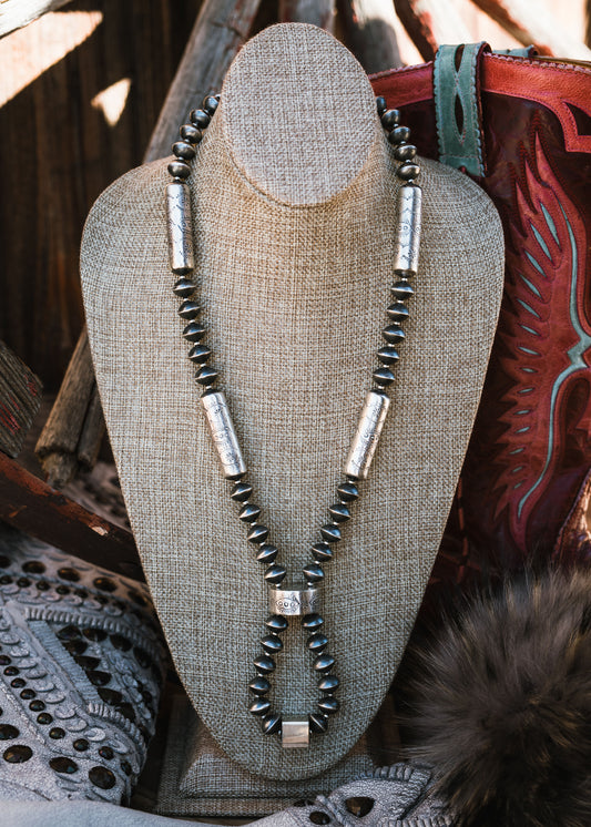 Sterling Silver Navajo Pearl Necklace