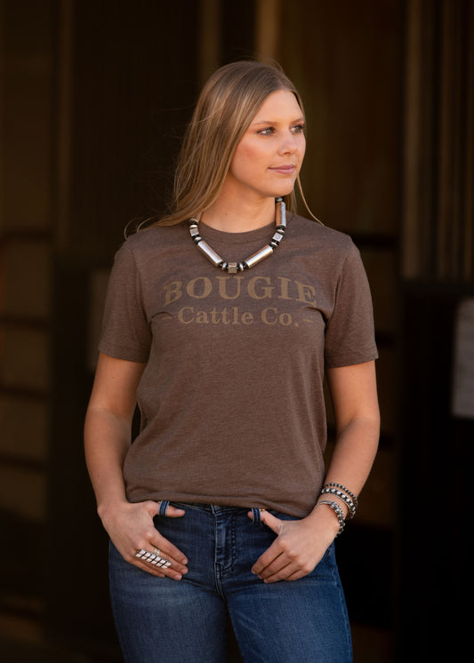 Unisex Brown Bougie Cattle Co. T-Shirt