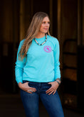 Load image into Gallery viewer, Unisex Teal Long Sleeve "Never Basic Always Extra"
