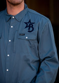Load image into Gallery viewer, Blue  STS Mens Button Down Shirt
