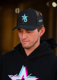 Load image into Gallery viewer, Black and Teal baseball Hat
