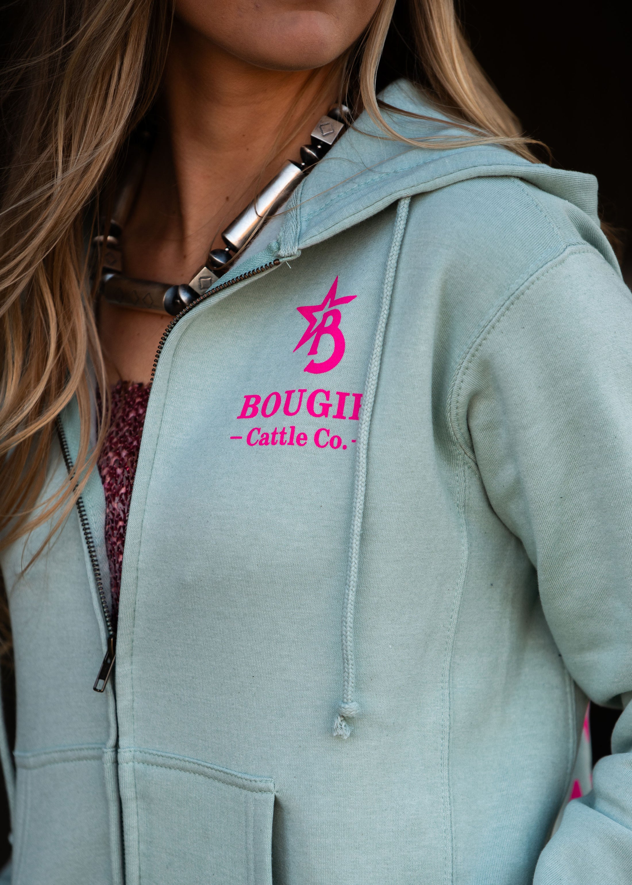 Teal & Hot Pink Highland Cow "Never Basic Always Extra" Sweatshirt