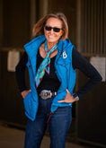 Load image into Gallery viewer, Women's Blue Puffer Vest
