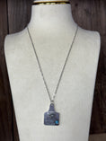 Load image into Gallery viewer, Beautiful bougie babe Highland cow ear tag necklace
