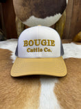 Load image into Gallery viewer, Tri Color Thick Stitched Bougie Cattle Co Baseball Cap
