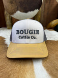 Load image into Gallery viewer, Tri Color Thick Stitched Bougie Cattle Co Baseball Cap
