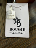 Load image into Gallery viewer, Beautiful bougie babe Highland cow ear tag necklace
