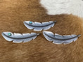 Load image into Gallery viewer, Native American Feather Sterling Silver Hair Clip
