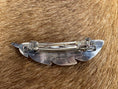 Load image into Gallery viewer, Native American Feather Sterling Silver Hair Clip
