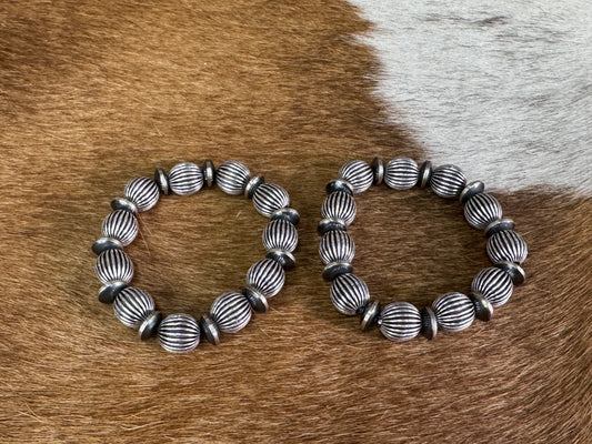 Native American Sterling Silver Navajo Pearl Bracelet