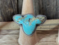 Load image into Gallery viewer, Native American Cow Head Sterling Silver Adjustable Ring - Artist Signed
