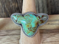 Load image into Gallery viewer, Native American Cow Head Sterling Silver Adjustable Ring - Artist Signed
