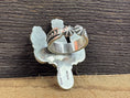 Load image into Gallery viewer, Native American Handmade Turquoise Cactus Sterling Silver Ring - Artist Stamped
