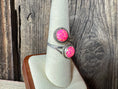 Load image into Gallery viewer, Native American Handmade Pink Opal Twist Sterling Silver Ring
