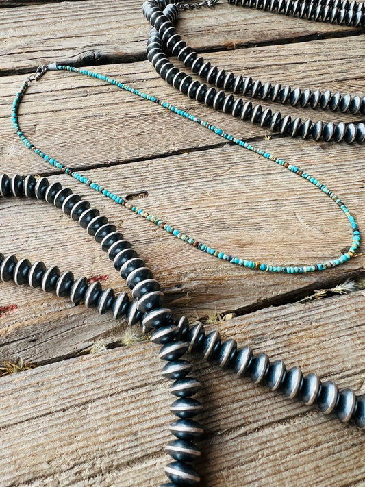 Small Beaded Turquoise Necklace