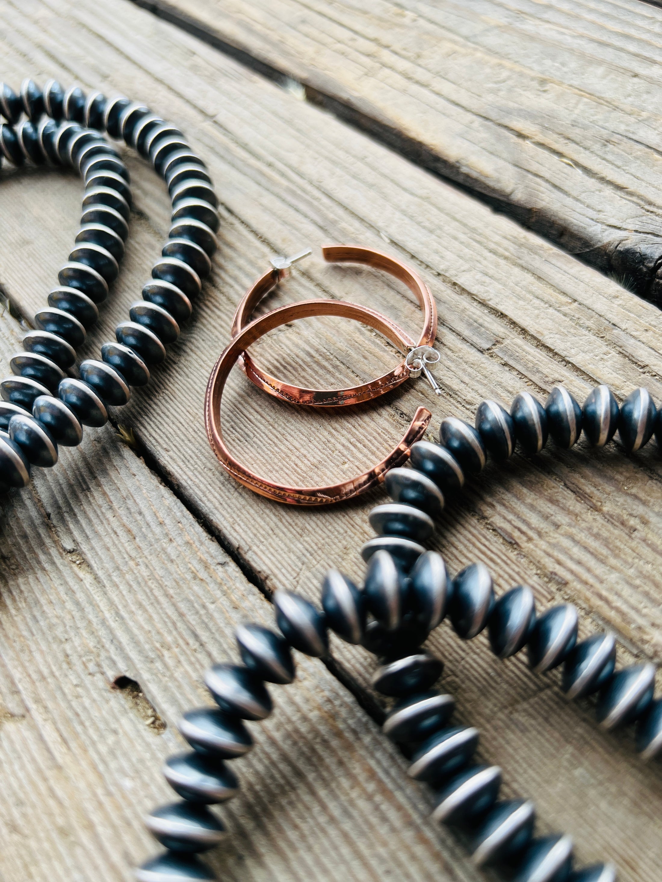 Copper Small Hoop Earrings