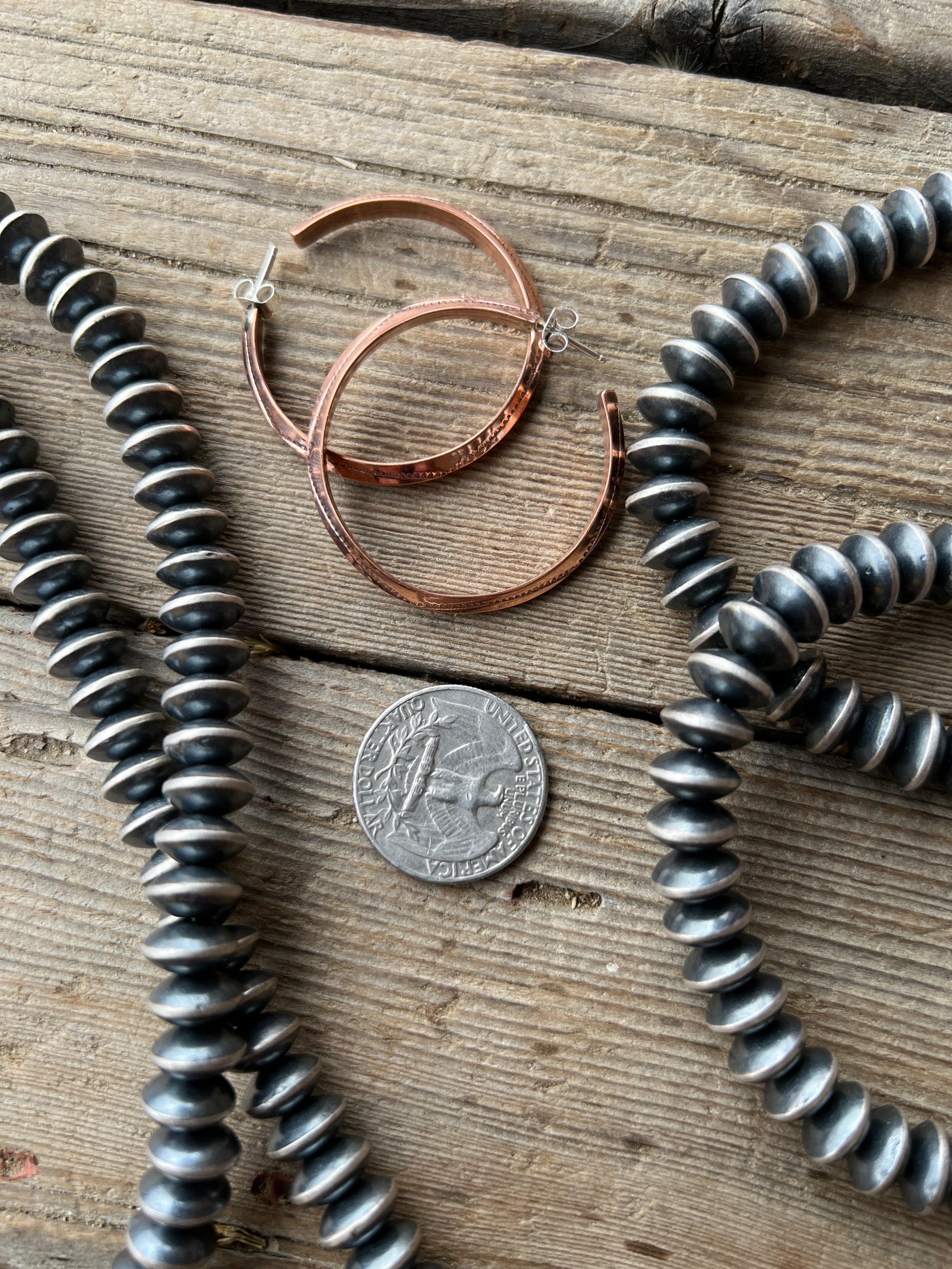 Copper Small Hoop Earrings