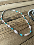 Load image into Gallery viewer, Sterling Silver Turquoise Navajo Pearl Necklace 7 1/2 Inches
