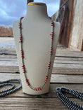 Load image into Gallery viewer, Sterling Silver Red Coral Navajo Pearls
