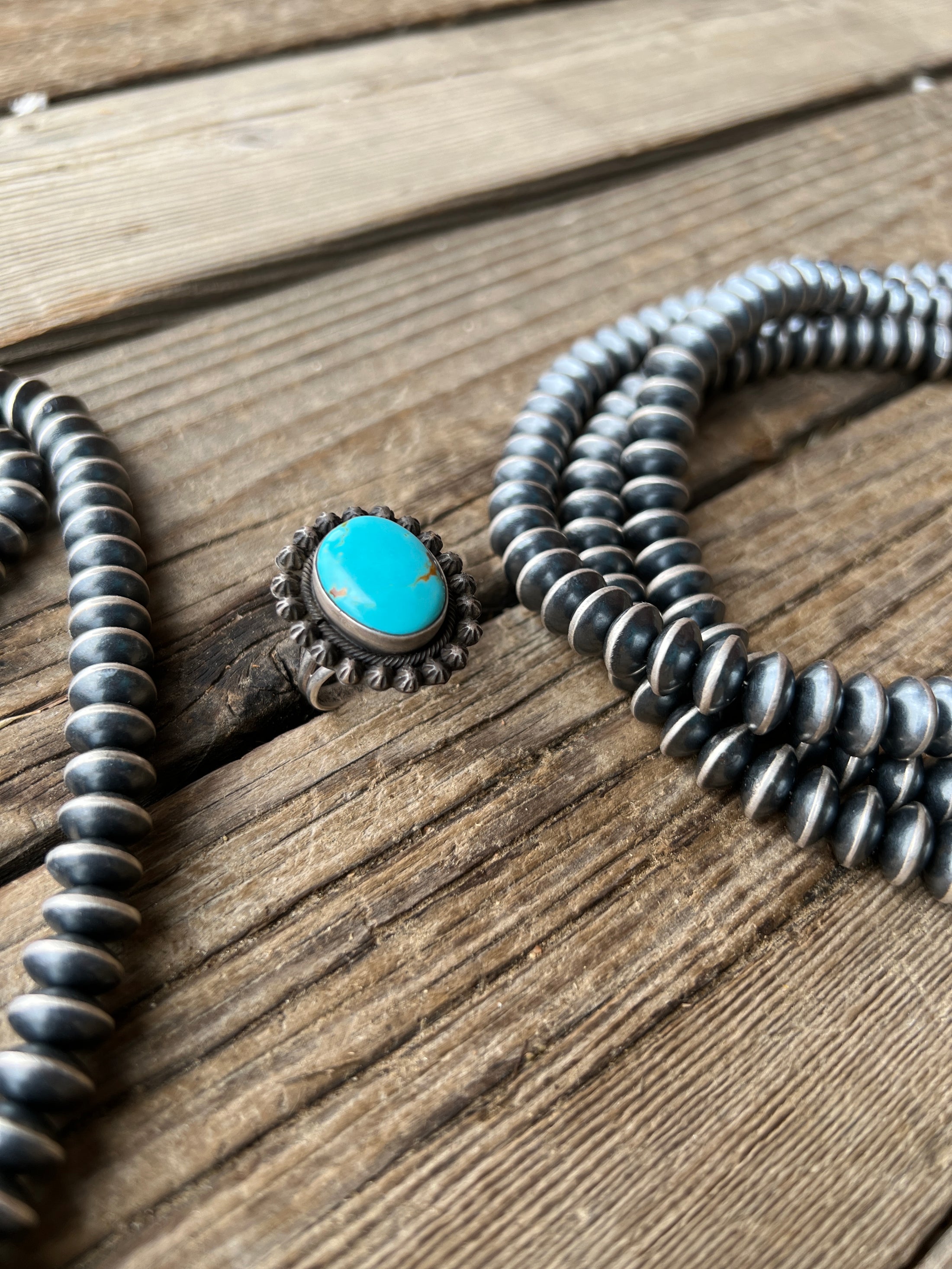 Sterling Silver Adjustable Turquoise Ring