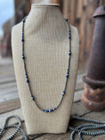 Load image into Gallery viewer, Sterling Silver Blue Jade Navajo Pearl Necklace
