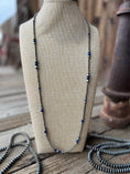 Load image into Gallery viewer, Sterling Silver Blue Jade Navajo Pearl Necklace
