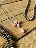 Load image into Gallery viewer, Sterling Silver Pink Cluster Necklace
