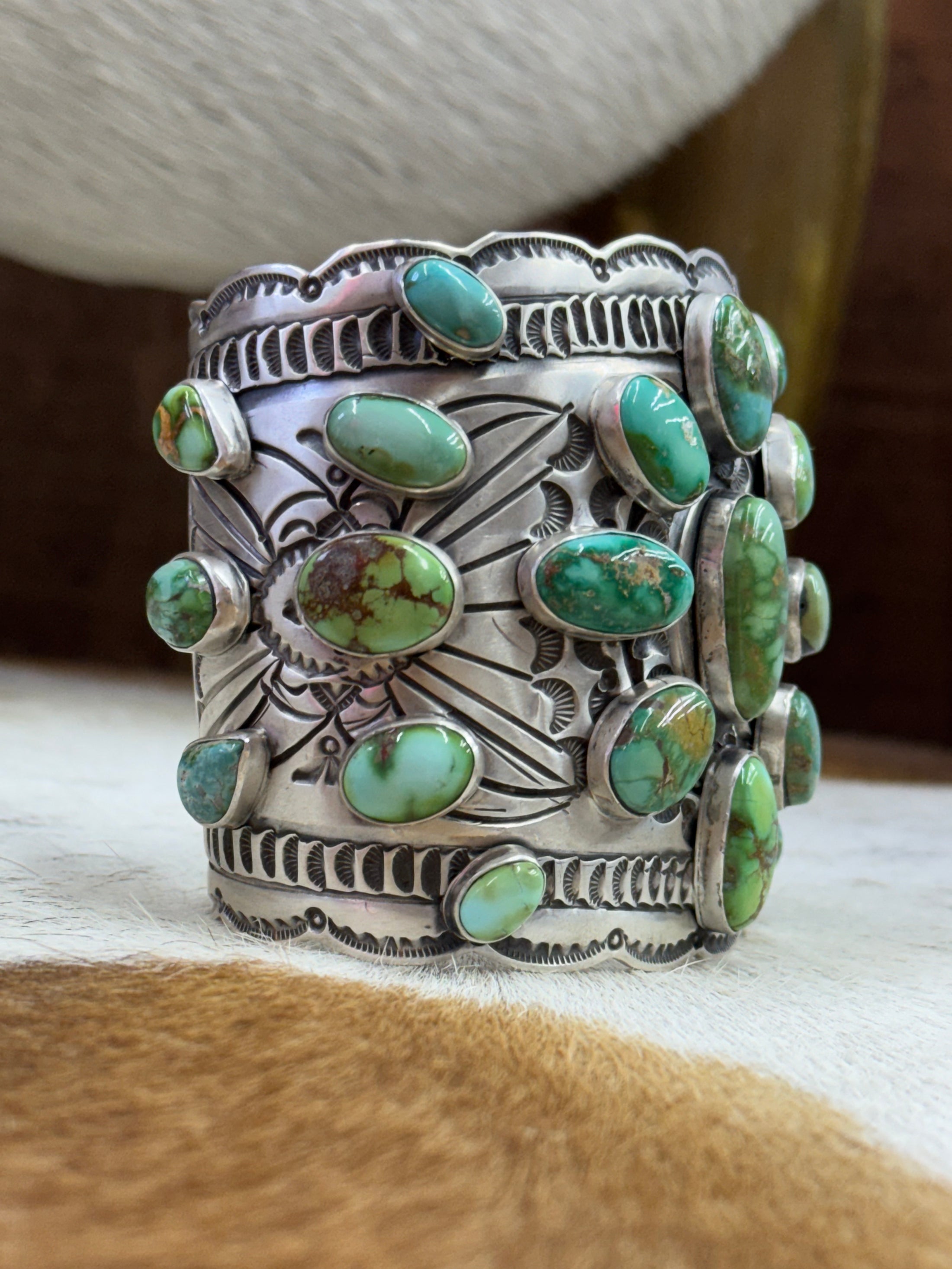 Turquoise Cluster Statement Cuff