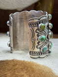 Load image into Gallery viewer, Turquoise Cluster Statement Cuff
