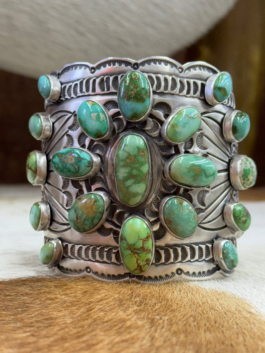 Turquoise Cluster Statement Cuff